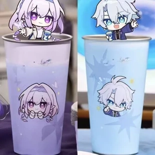 联名蝶立牌动漫白冷变杯收藏铁道x星穹遐厄周瑞幸吧唧崩坏高颜值