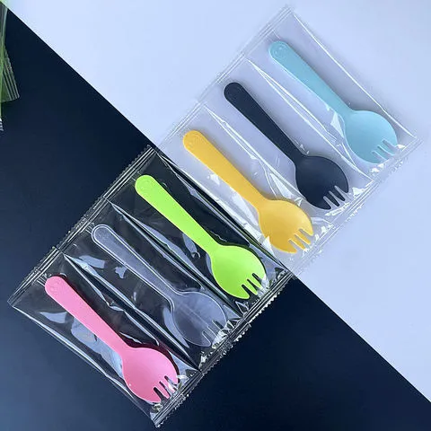 水果捞叉勺甜品塑料冰淇淋蛋糕加厚雪糕食品级独立包装一体一次性,餐饮具,一次性勺子/叉子,淘宝优惠券,粉丝福利购,淘宝优惠卷