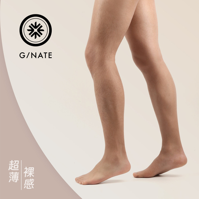 及图GNATE 男士一线档连裤袜脚尖透明隐形0.1D超透薄3双长筒丝袜