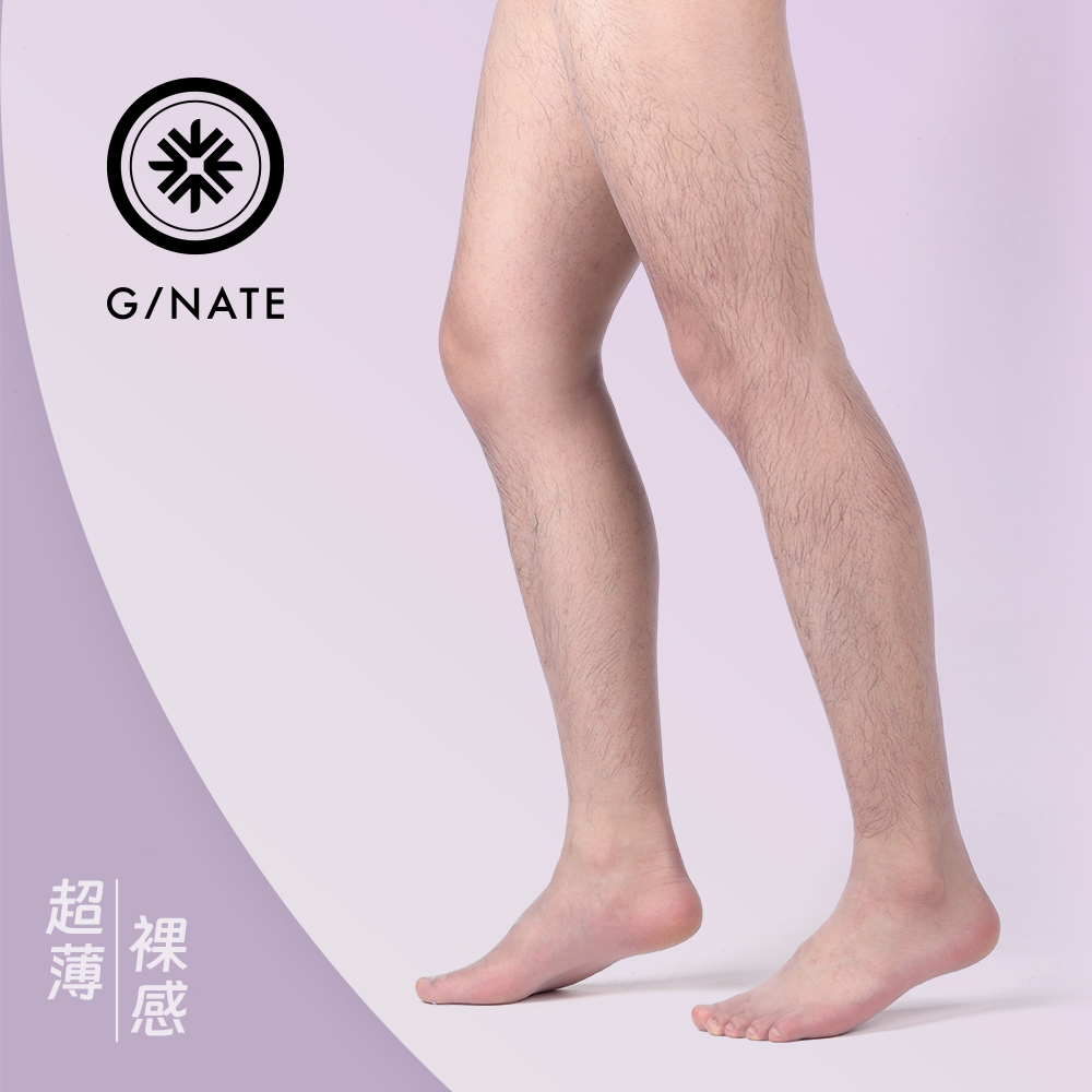 及图GNATE 男丝袜淡紫色超薄一线裆连裤袜性感全透明男士0.1d丝袜