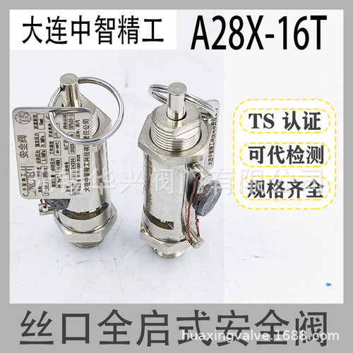 大连中智精工A28X-16T新华灭菌器DN8-SV-5/10整定压力0.28安全阀