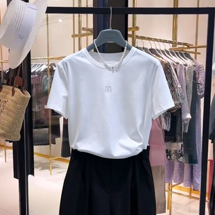 哥家新款2026夏莫代尔短袖T恤女士打底基础款简约上衣530225