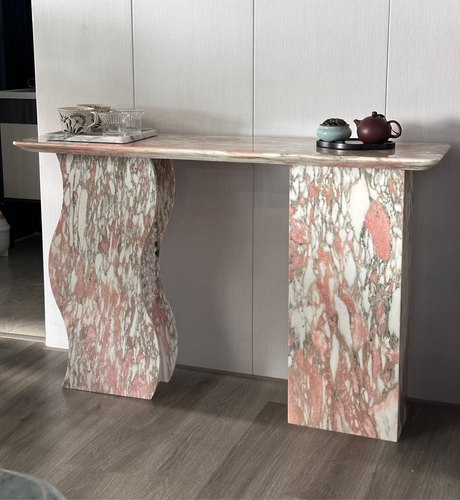 MysiX原创设计宝格丽粉 玄关桌桌面餐桌设计定制款