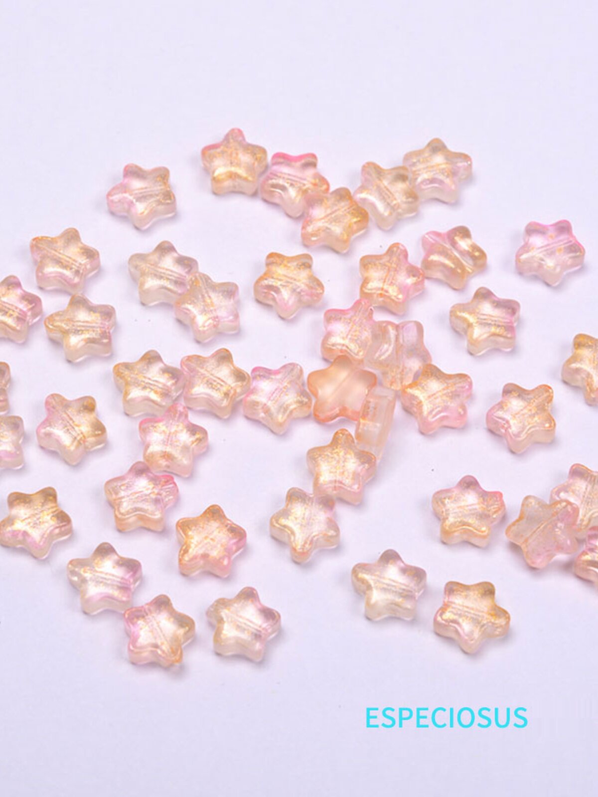 8mm 별빛이 도는 비즈 오각형 헤어핀 작은 팔찌 별 모양 별 앤티크 핸드메이드 DIY 모 이미지 5