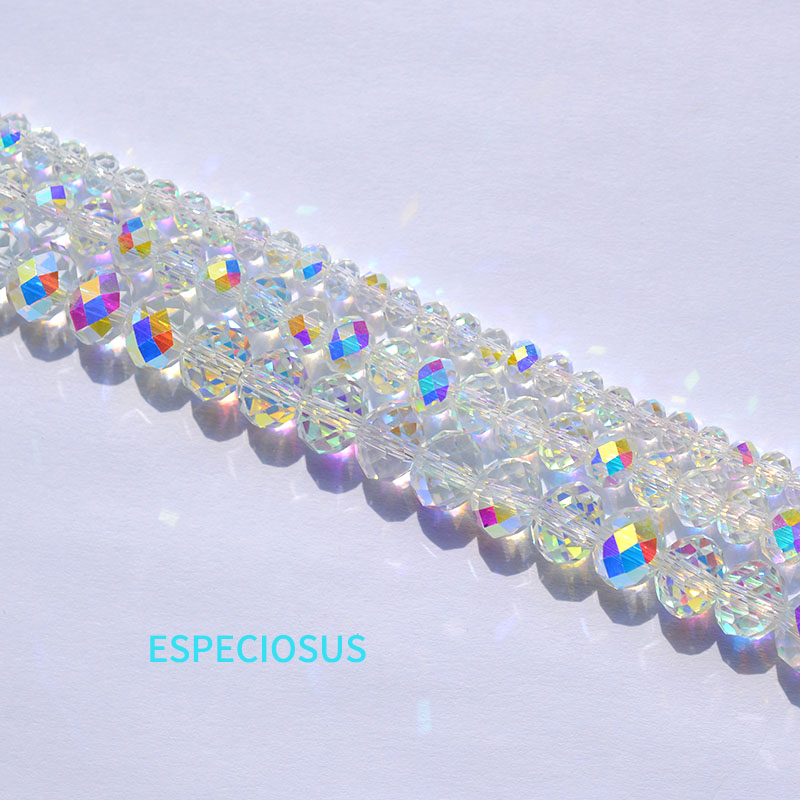 ESPECIOSUS水晶幻彩电镀车轮珠子