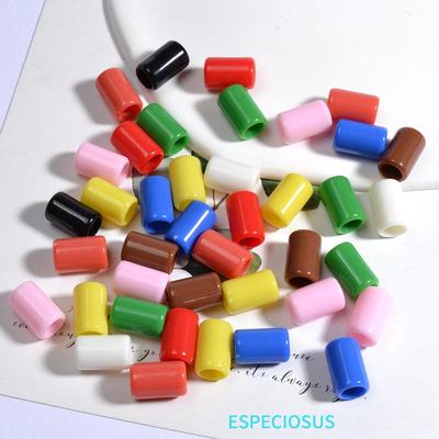 大孔圆管亚克力珠子鞋带装饰桶珠