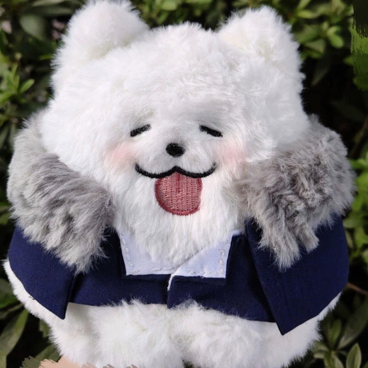 白厄萨摩耶13厘米耶耶毛绒挂件玩偶狗狗玩具原创公仔生日礼