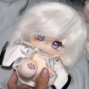 神棉花娃娃 同人正版 申鹤 玩偶游戏周边二次元 公仔 属性20cm 元