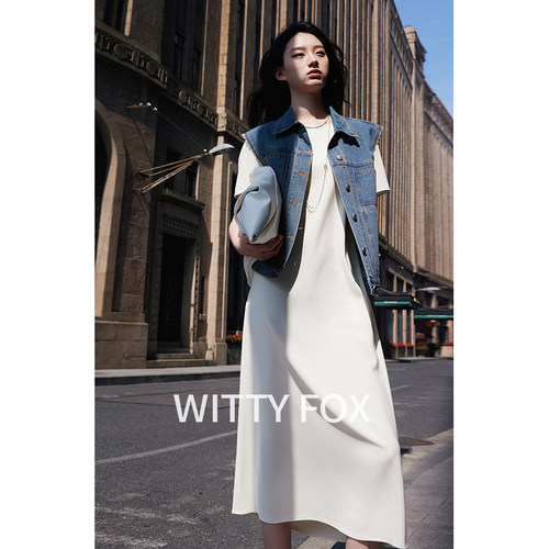 WITTYFOX百搭休闲土耳其牛仔马甲