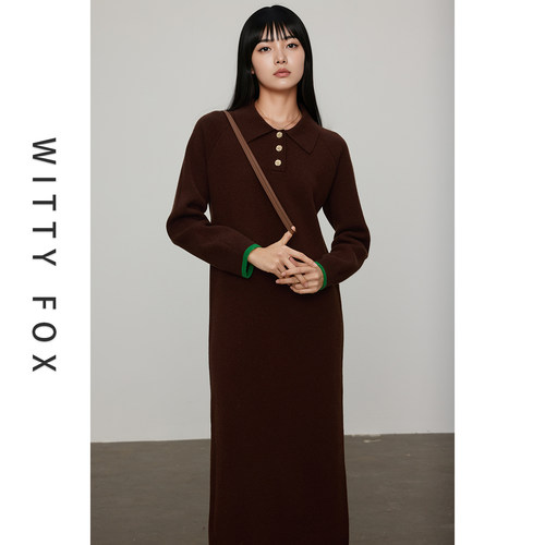 WITTYFOX牦牛绒羊毛针织套衫