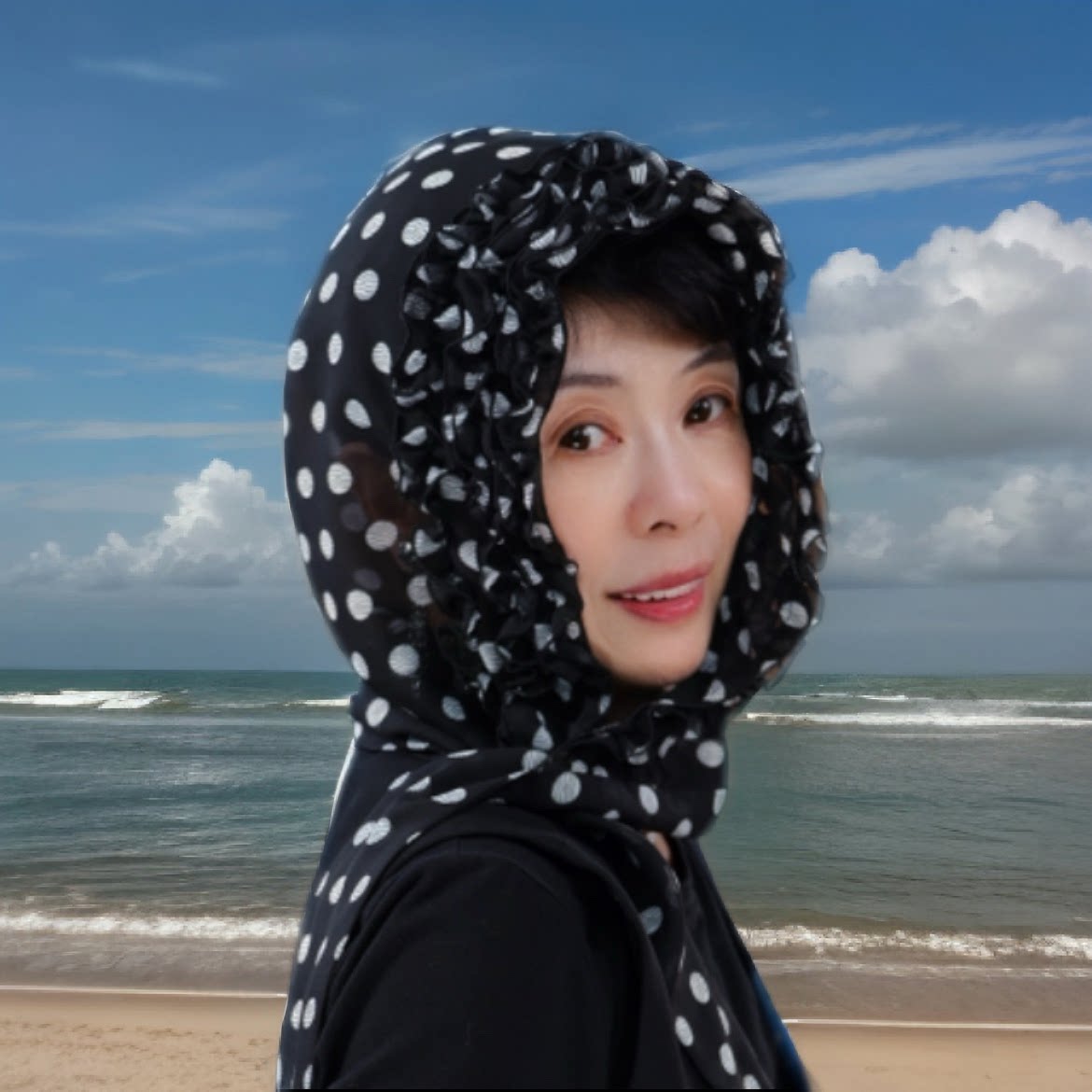 围巾一体帽头巾夏季薄款包头帽2026新款遮阳帽子防晒女式防紫外线