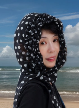 围巾一体帽头巾夏季薄款包头帽2026新款遮阳帽子防晒女式防紫外线