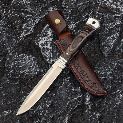 蒙古吃肉小刀手把肉刀厨房切肉刀家用水果刀烧烤刀直刀开刃切肉刀