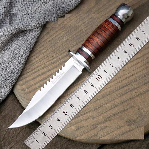 户外小刀开刃刀具 防身 冷兵器格斗战术刀氚气刀随身直刀野外刀