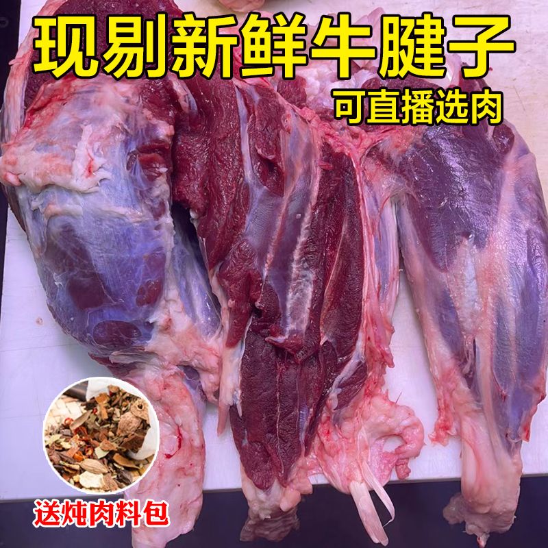 【鲜牛肉】牛腱子新鲜肉正宗黄牛肉原切牛腱子整条国产清真牛腿肉