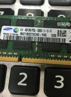 M471B5273CH0-YK0 三星 4GB 2RX8 PC3L-12800S-11笔计本内存DDR3L