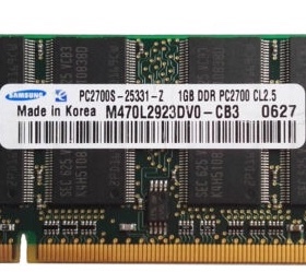 M470L2923DVO-CB3 三星 DDR 1GB PC2700S-25331 笔计本接口