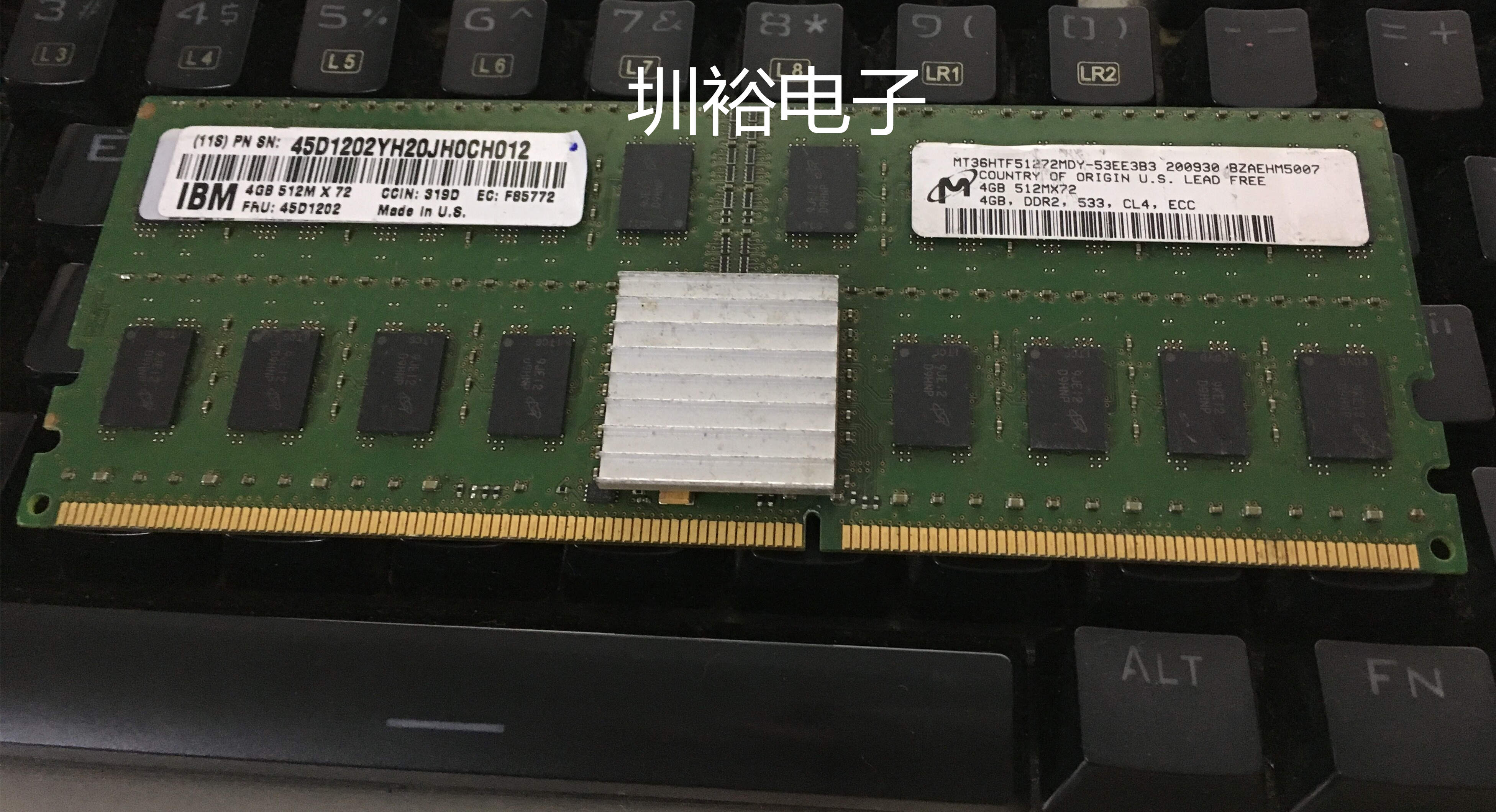 MT36HTF51272MDY-53EE3B3 服务器内存条  4GB DDR2 533,CL4 ECC图片