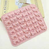 36连6款 蝴蝶结硅胶模具食品级diy软糖巧克力冰块腊粒烘培家用模具