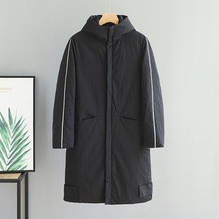 阿仕家！少量现货！黑色中长款90灰鸭绒保暖青年时尚羽绒服 瑕疵