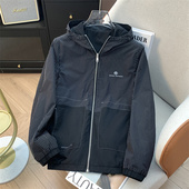 少量现货 H标 余单 黑色双面穿连帽夹克外套秋冬百搭三防夹克