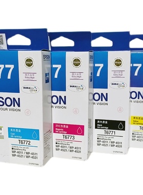 原装爱普生EPSON WP-4521 4511 4011打印机墨盒 T6781 2 3 4 黑色