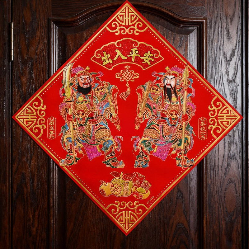 大门门神门贴2026马年张飞关羽贴纸新年立体贴画过年春节装饰年画,节庆用品/礼品,福字/窗花/窗贴,淘宝优惠券,粉丝福利购,淘宝优惠卷