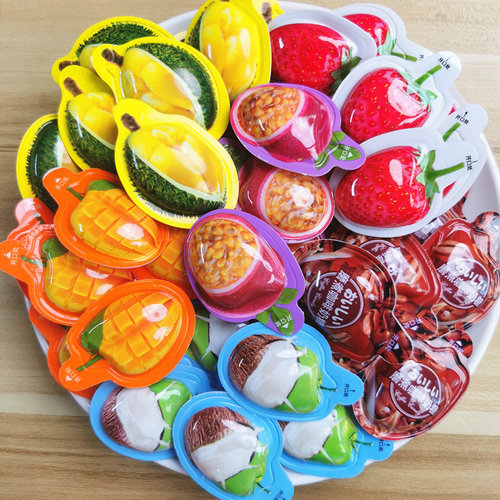 3D立体混合芒果糖椰子百草莓奶糖