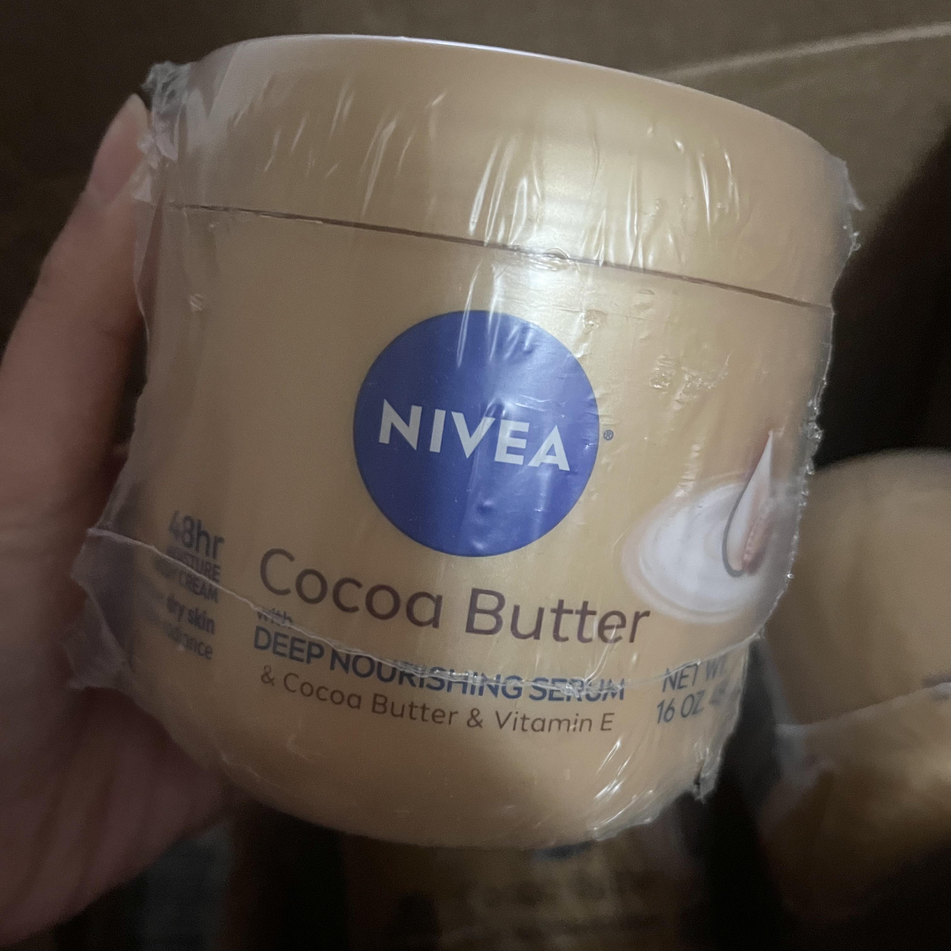 海淘 nivea妮维雅身体乳深层滋养保湿VE可可脂淡香 454g