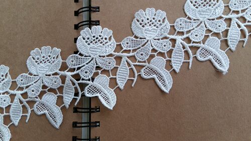 花边辅料 手工DIY材料 花边蕾丝水溶花边【7.5cm】4.8元1码