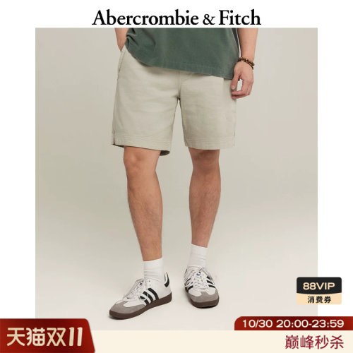 AF美式复古休闲通勤直筒百搭舒适五分裤短裤26夏男装128-6086
