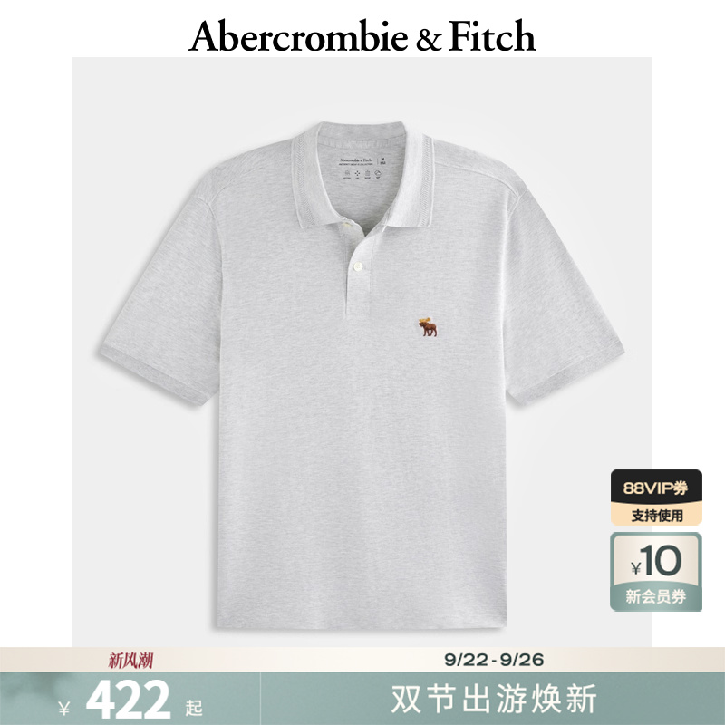 AF男装25秋季新款美式经典小麋鹿通勤POLO衫短袖T恤KI124-5379