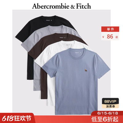 AF经典小麋鹿图案美式5件组合套装短袖T恤25夏季男装124-5045