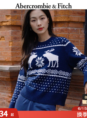 【经典复刻】AF经典大麋鹿图案费尔岛毛衣针织衫26春女装150-6063