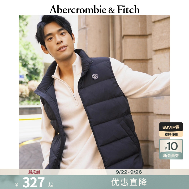 AF男装24秋冬美式LOGO保暖抗风抗水立领羽绒马甲外套KI132-4152