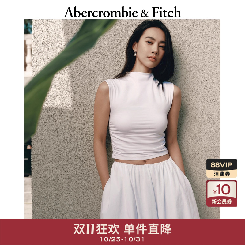 莫代尔修身无袖T恤背心上衣