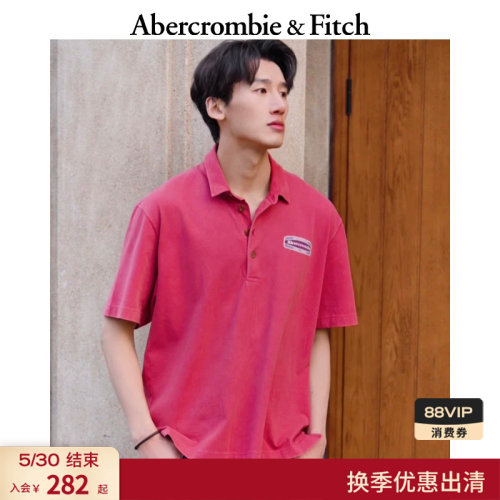 【经典复刻】AF复古棉质LOGO重磅短袖POLO衫26春夏男装124-6416