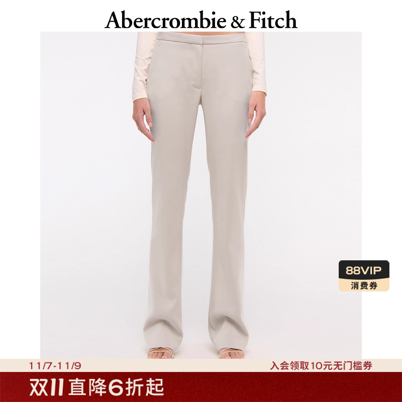 辣妹气质百搭低腰微喇休闲长裤