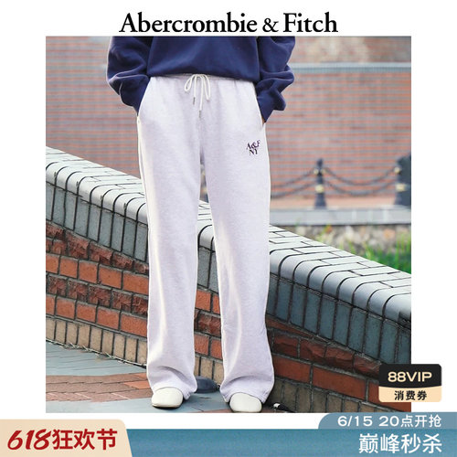 AF美式复古抓绒经典LOGO直筒运动卫裤长裤25秋冬女装147-5115