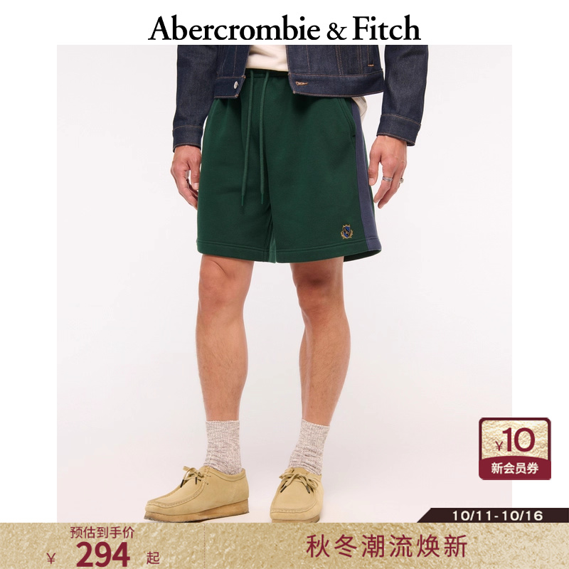 AF男装25秋季新款美式复古宽松LOGO抽绳松紧腰休闲短裤128-5167