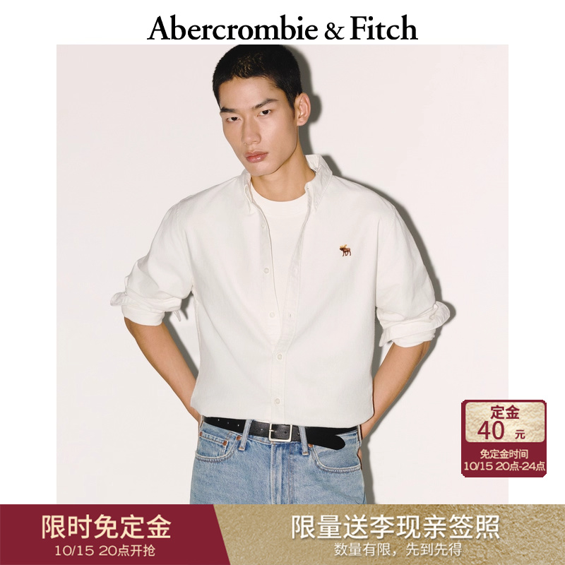 【李现同款15号预售】AF经典小麋鹿图案男装25秋牛津衬衫125-5224