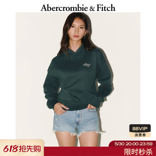 AF经典LOGO抓绒连帽卫衣