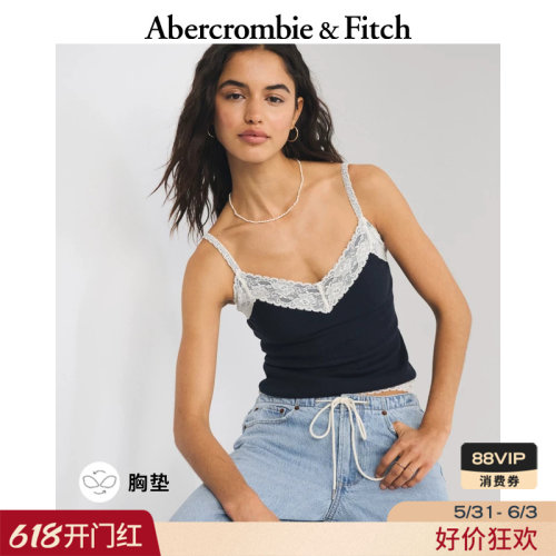 【经典复刻】AF美式带胸垫V领内搭打底吊带衫26春夏女装139-6333