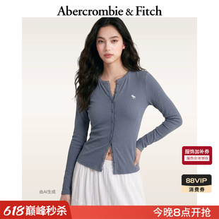 AF经典小麋鹿图案美式修身内搭打底长袖T恤上衣26春女装139-6130