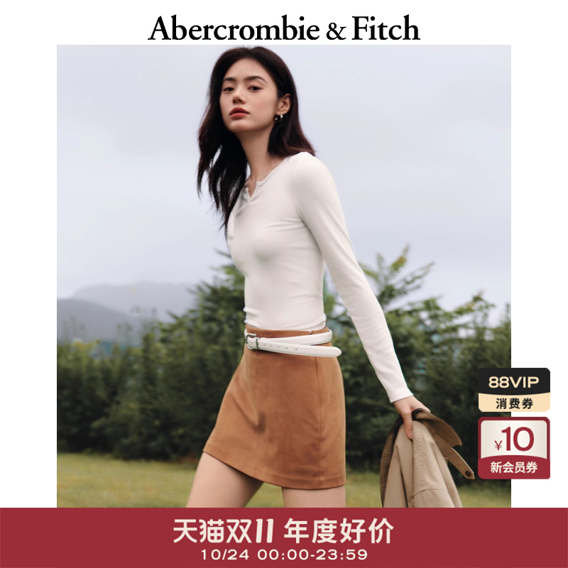 【气质百搭T】AF小麋鹿图案女装25秋季新款气质长袖T恤139-5849