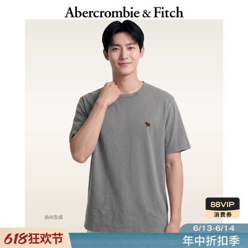 AF经典小麋鹿图案棉质短袖T恤