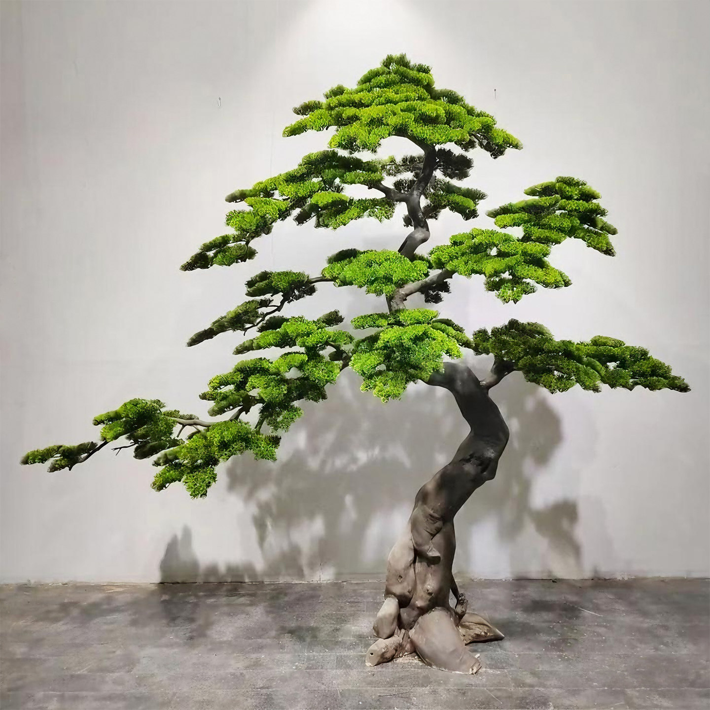 仿真树雕刻松高端酒店会所装饰树