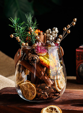 无火香薰精油肉桂栀子干花摆件家用室内持久卧室女生留香观柠檬夏