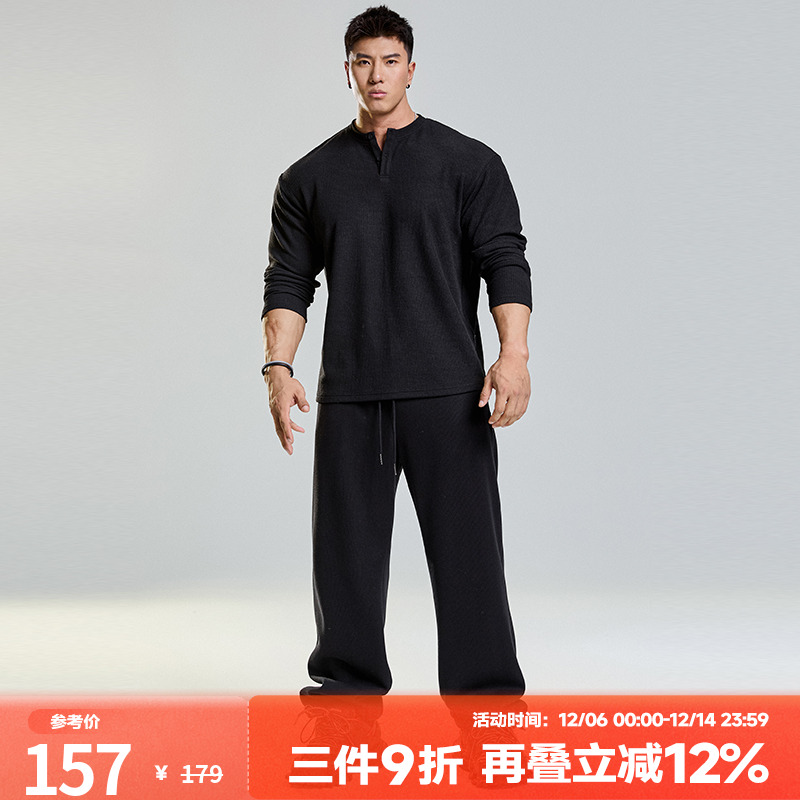 肌肉狗运动健身直筒男长裤