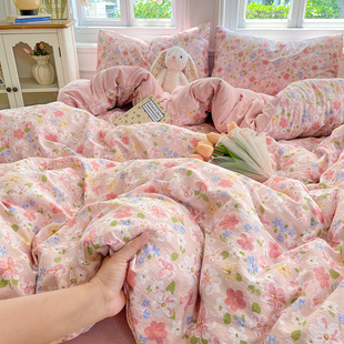 A类双层纱被套单件180x200x230cm被单罩纯棉全棉裸睡三四件套床笠